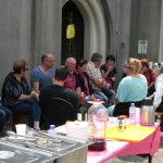 Le repos et le repas des bénévoles